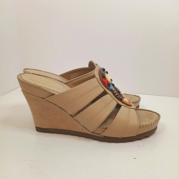 AEROSOLES Shoes Women Aerosole Cobblestone Wedge Heel Slip On 1m